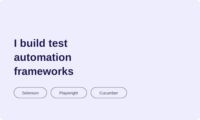 build a playwright or selenium automation framework with pom, bdd, API testing