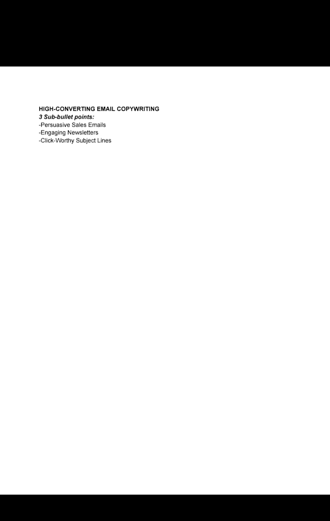 write high converting sales email copy