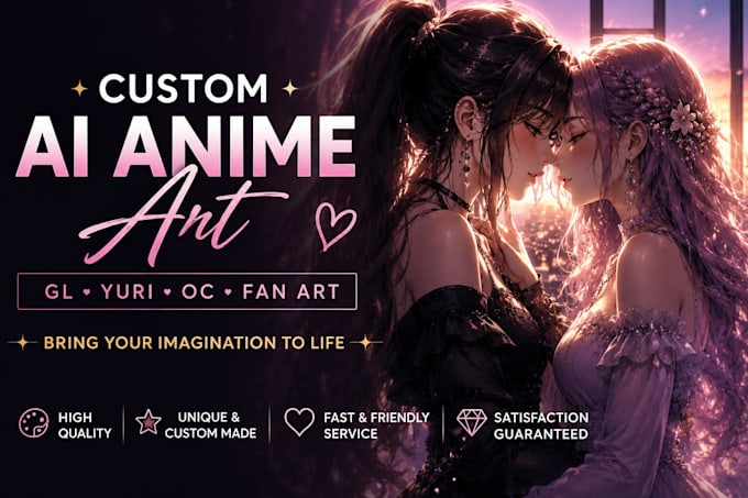 create beautiful ai anime illustrations for your gl couples and ocs