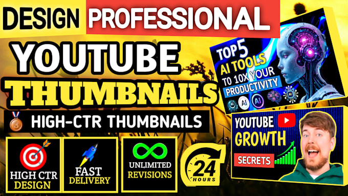design professional youtube thumbnails