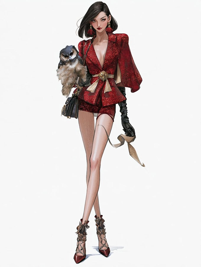 draw a fashion illustration