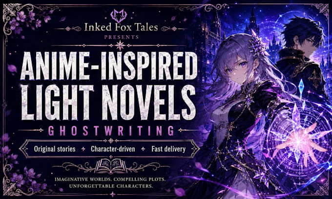 ghostwrite your anime inspired light novel