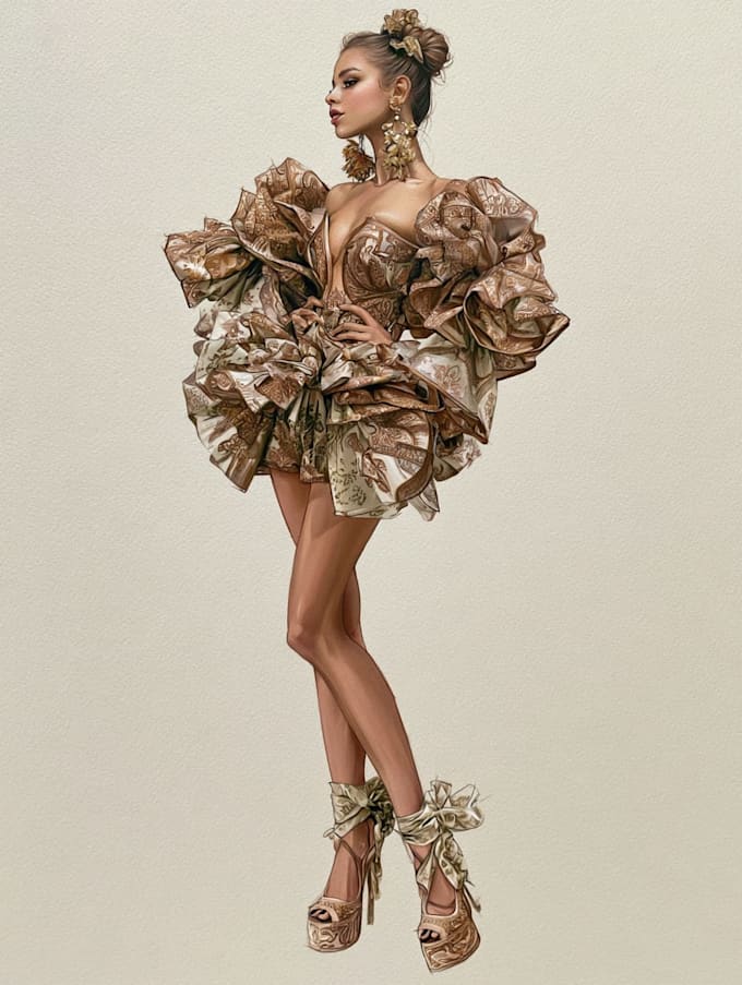draw a fashion illustration