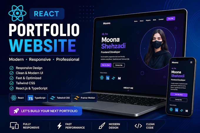 build responsive react js business website