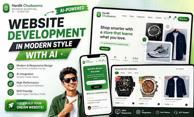 build your custom ai generated website with logo and branding