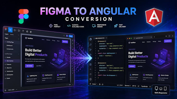 convert figma to responsive web application