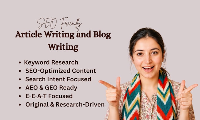 seo article writing and blog writing