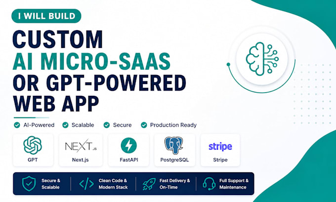 build a custom ai micro saas or gpt powered web app