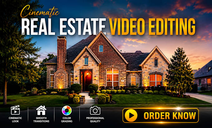 do luxury real estate walkthrough home tour video editing