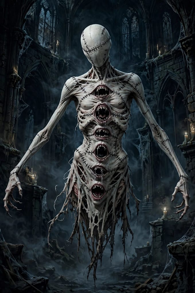 draw a horror illustration