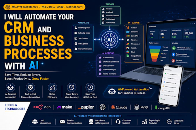 automate your CRM and business processes with ai