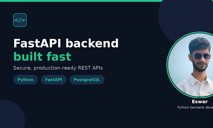 build fastapi rest API for your app