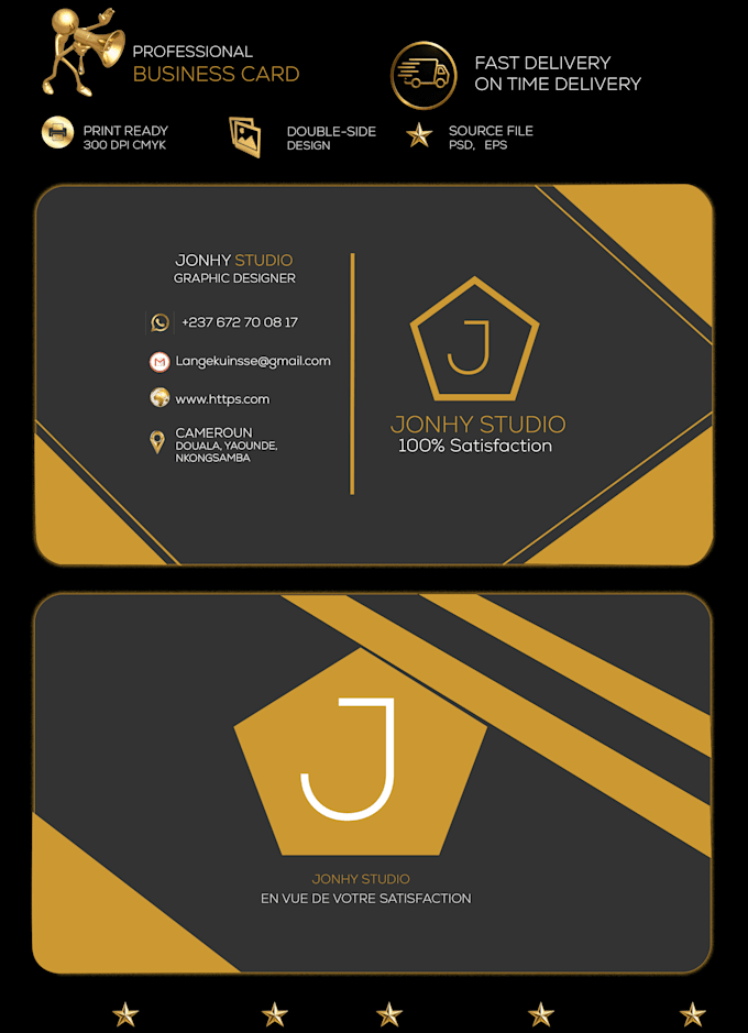 design a modern professional business card
