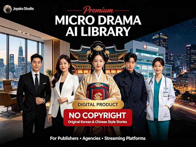 create original ai korean and chinese style micro drama series