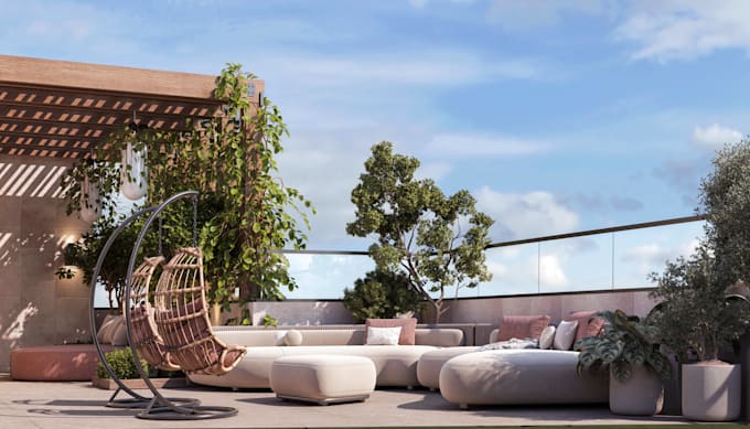 design a photorealistic 3d landscape with execution plans