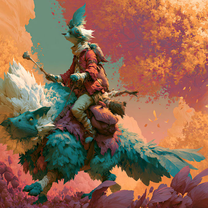 create a fantasy illustration