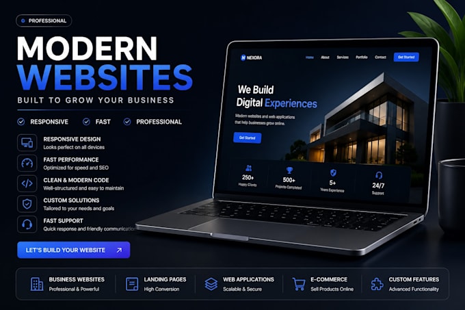 build a modern responsive website or web application