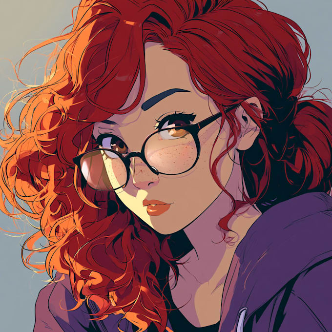 draw a portrait in 90s retro anime style