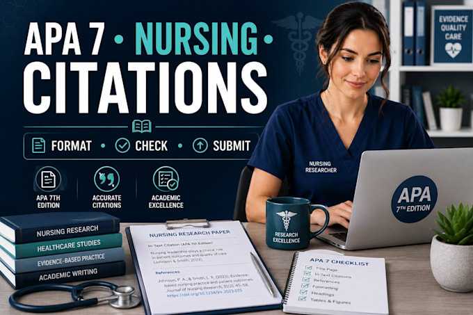 format apa 7 citations and references for nursing