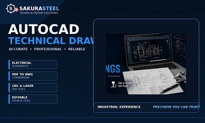 create technical drawings and electrical schematics in autocad