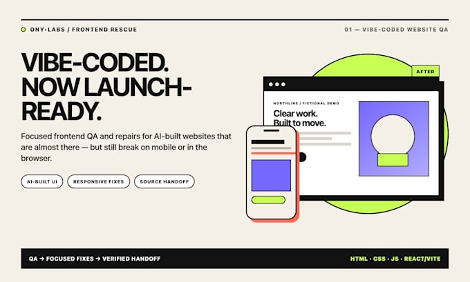 audit and fix your ai generated or vibe coded website