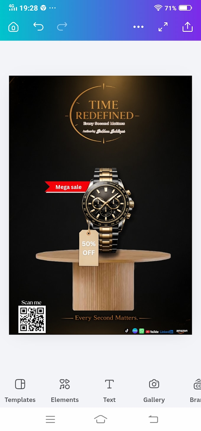 design a professional advertising poster