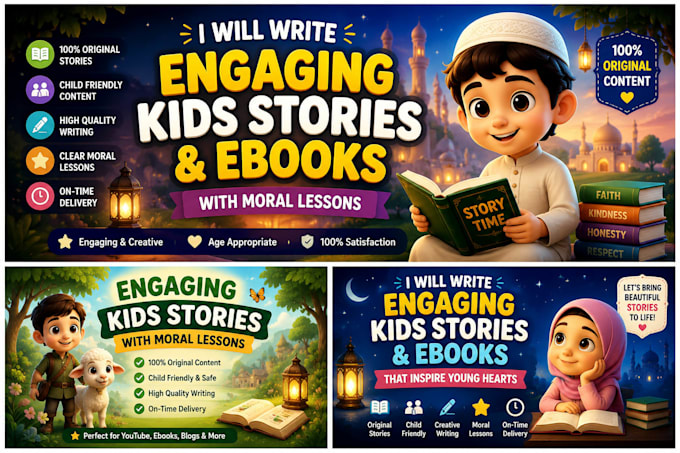 write engaging kids stories and ebooks