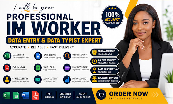 do professional data entry typing and virtual assistant tasks