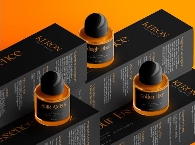 do custom label product packaging box design, sticker bottle label design