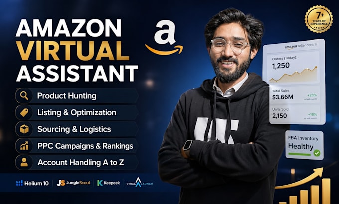 be your amazon fbm seller central VA