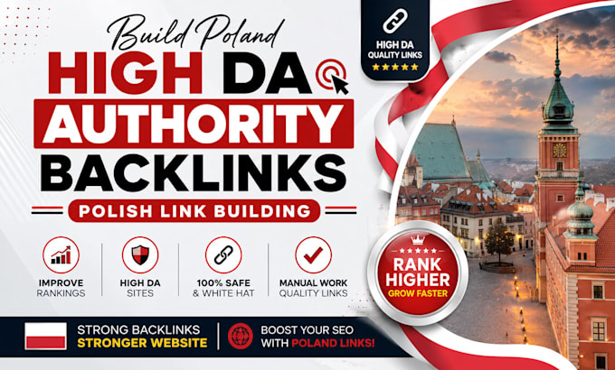 build poland high da authority backlinks polish link building