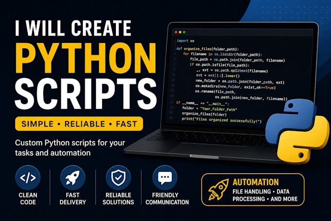 create a simple python script for your task