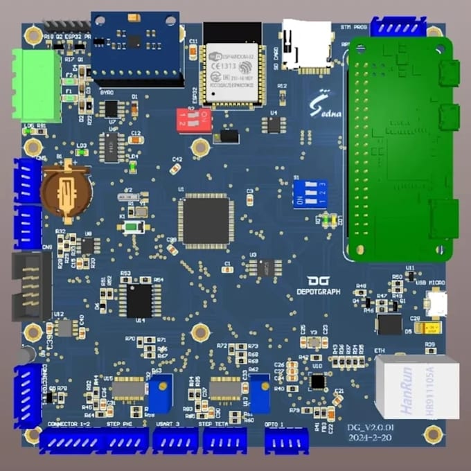 design esp32 pcb, stm32, rf pcb, nrf52, lora and review pcb using altium dfm pcb