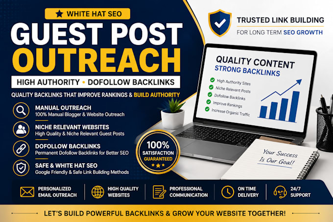 do manual guest post outreach for high authority backlinks