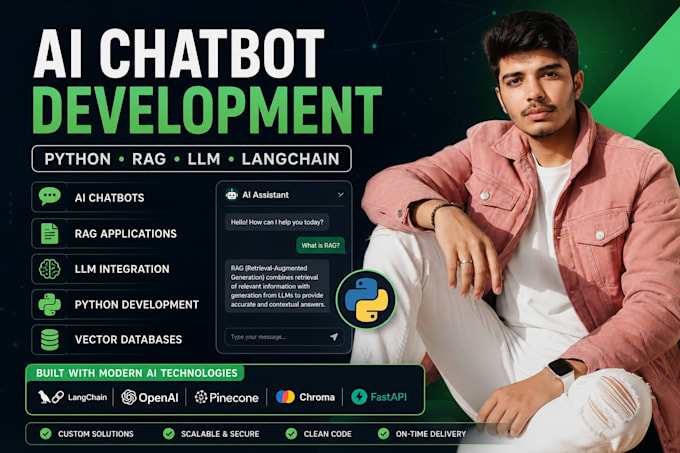 build ai chatbot using python, rag, db