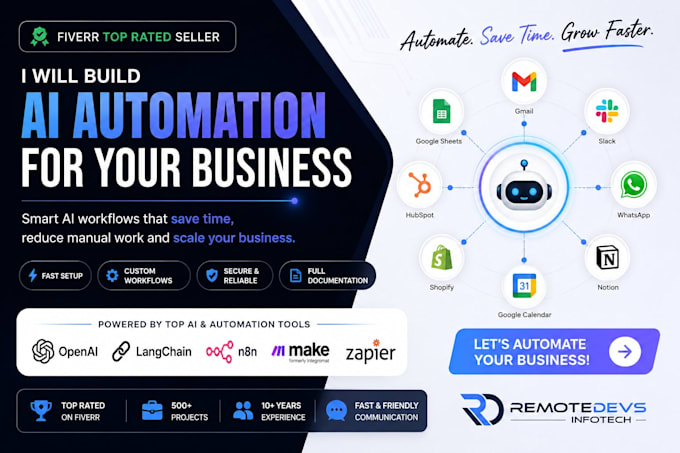 build ai automation using openai and langchain