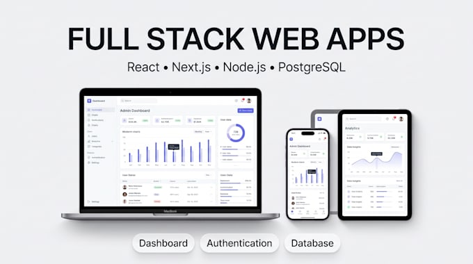 build a full stack web app with react next js node and database