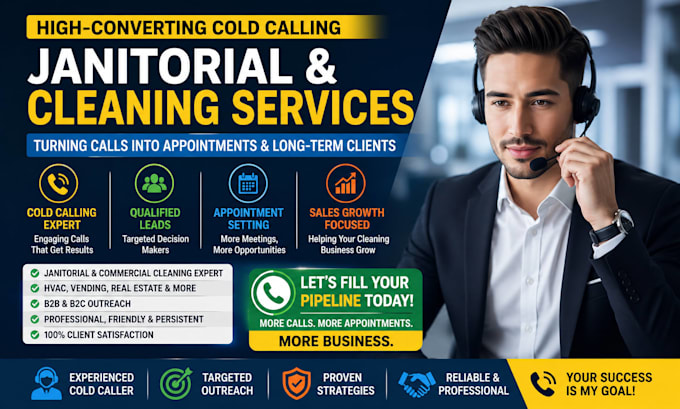 janitorial cold calling and commercial cleaning lead generation