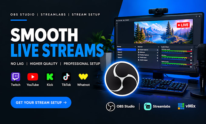 setup and optimize obs studio for professional twitch and youtube streaming