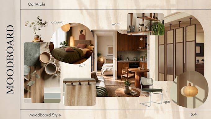 personalized a interior design moodboard for your space