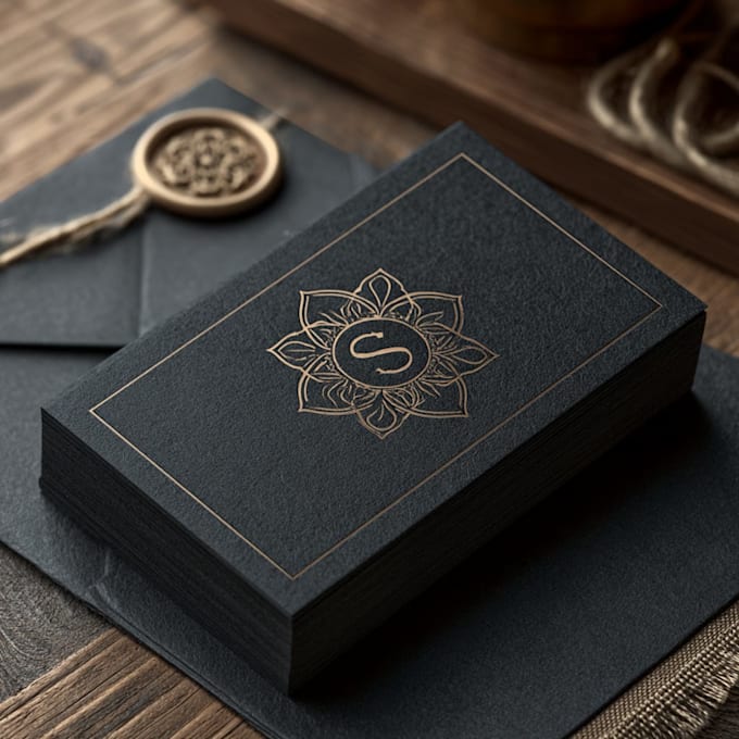 create luxury minimalist business card