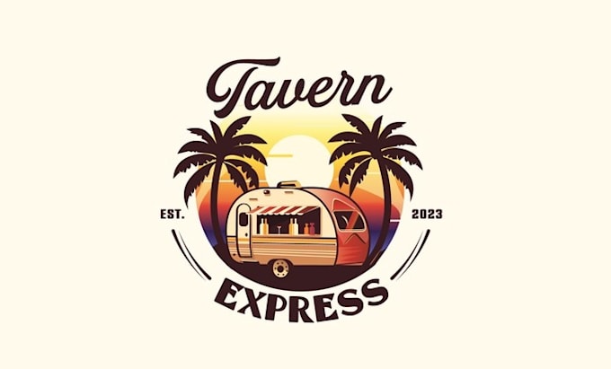 design a mobile bar logo for wedding and parties