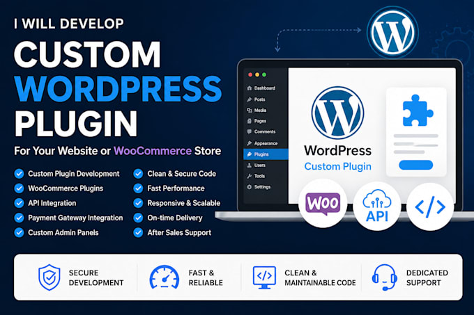 develop a custom wordpress plugin or woocommerce plugin