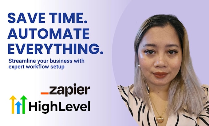 set up workflow automation using zapier, gohighlevel, pipedrive, and ai