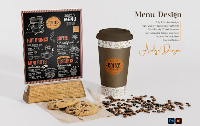 do restaurant menu design, modern food menu or digital menu