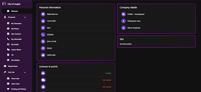 build a fivem community website intranet with discord login