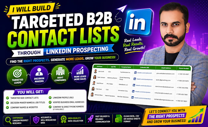 build targeted contact lists through linkedin prospecting