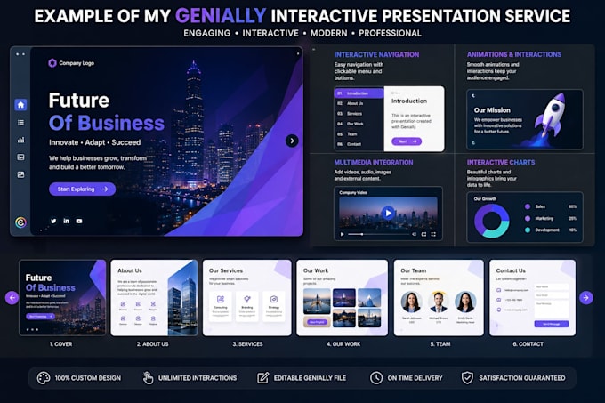 create a professional interactive powerpoint presentation