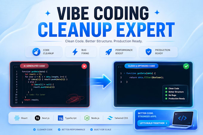 fix and clean your ai app as a vibe coding cleanup expert