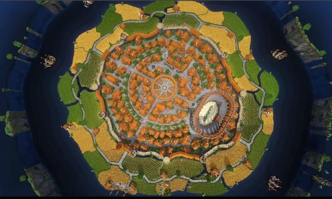 build custom minecraft map city spawn lobby castle survival world builder server